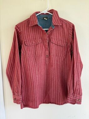 Duluth Trading Co. Women's Free Range 100% Organic Cotton Popover Shirt